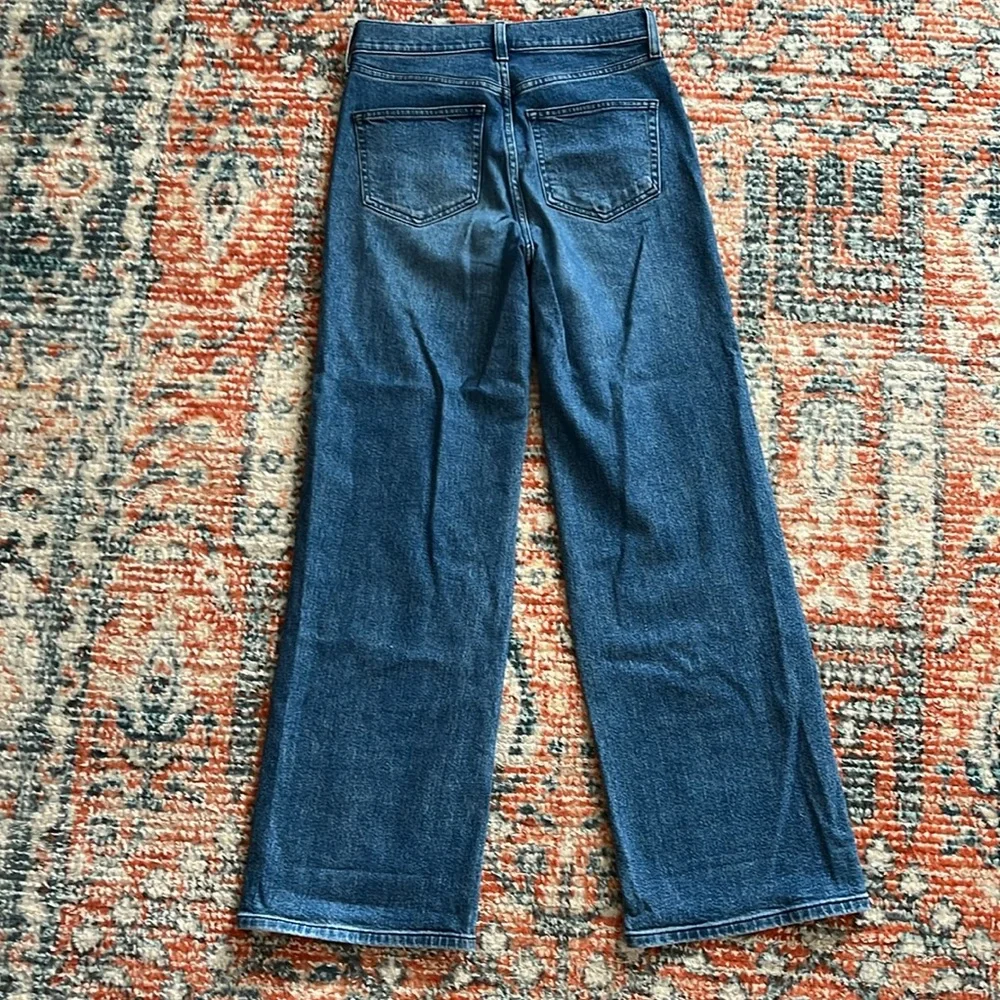 AYR Women's Dark Blue Flare Jeans - Picture 4 of 5